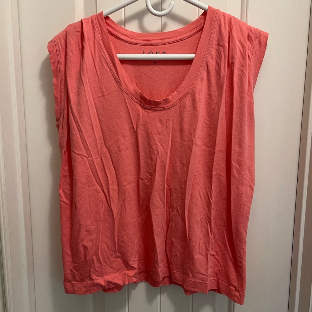 Loft Coral Sleeveless Women's Top
